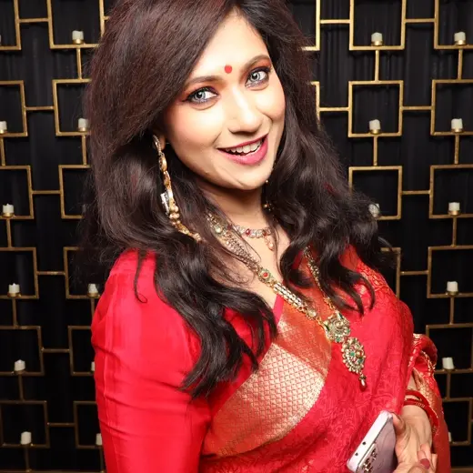 Guest in elegant attire